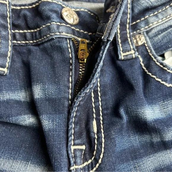 Miss Me Women’s Dark Blue Bootcut Jeans - Classic Denim - Picture 2 of 10